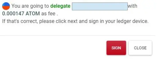 Clicking delegate