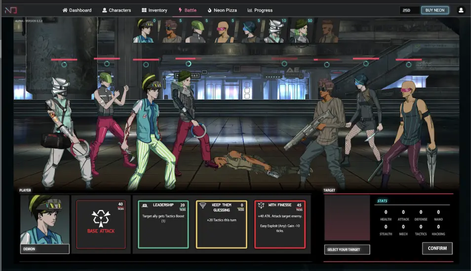 neon district battle