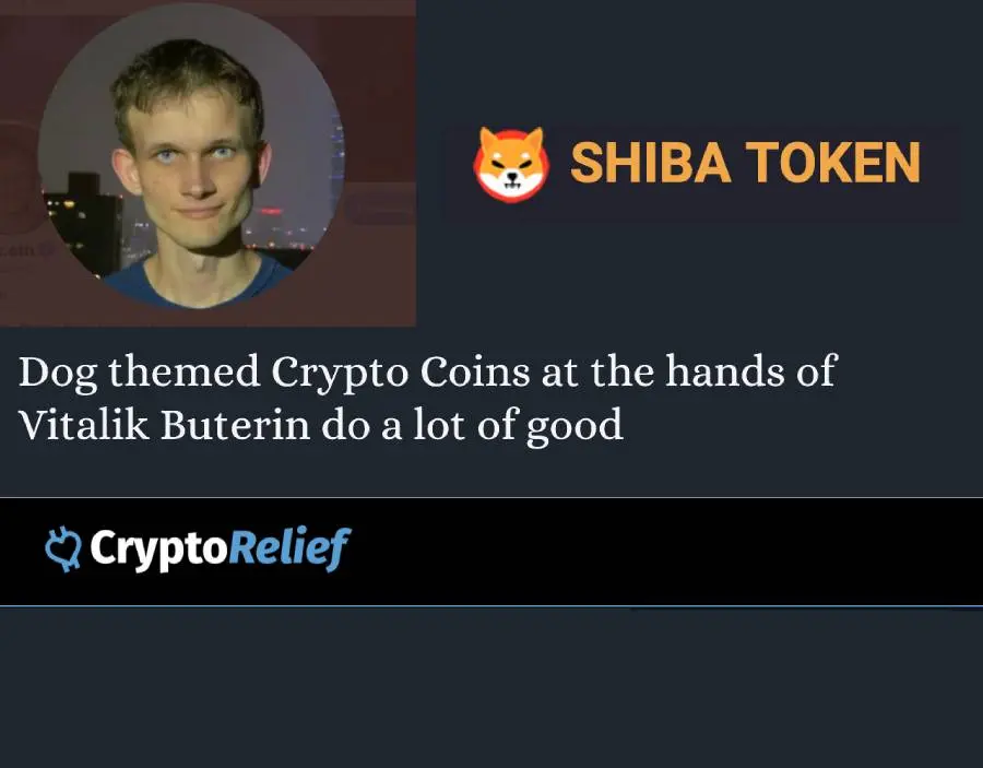 crypto donation, doge, vitalikbuterin