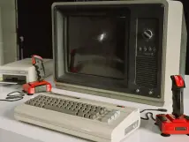 This is the Commodore 64 and yes, it could work with a TV!