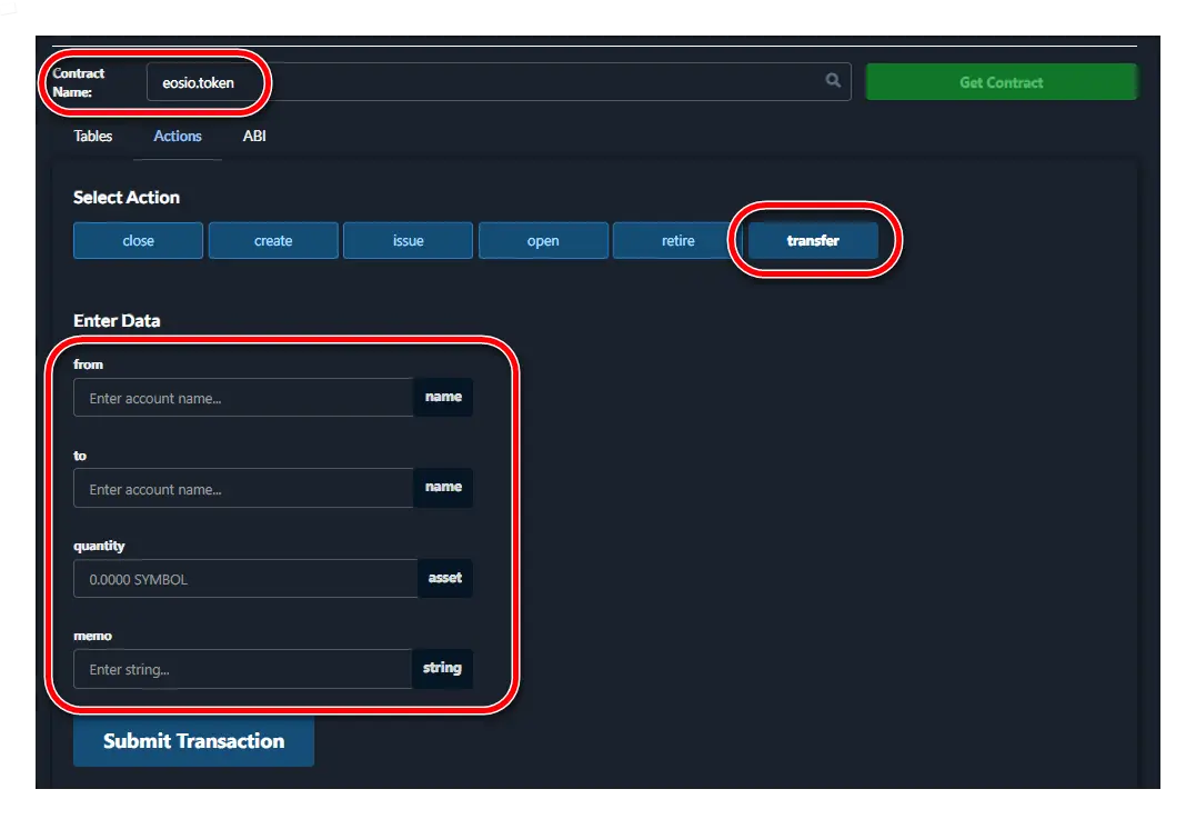 eosio.token contract