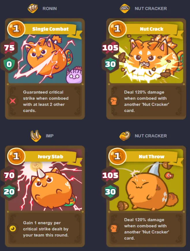 Beast I's card abilities