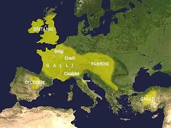 Map of Celtic tribes