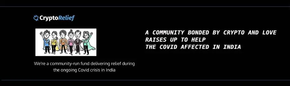 banner, cryptorelief, india, crypto