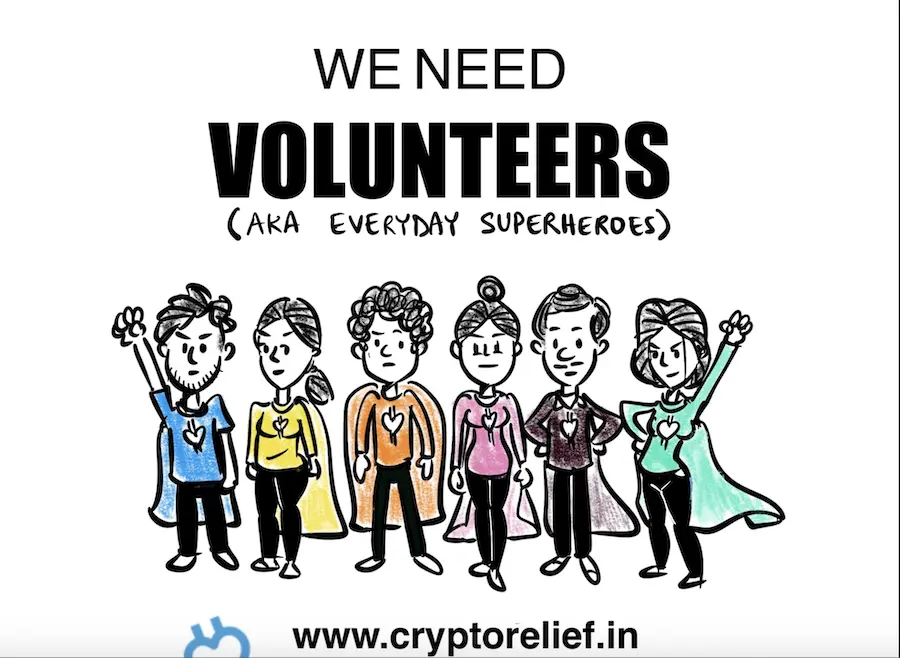 crypto donation, cryptorelief, india