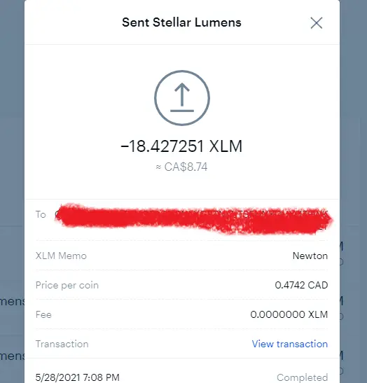 It costs nothing to withdraw XLM from Coinbase!