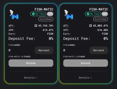 Very high APR on Polycat Finance