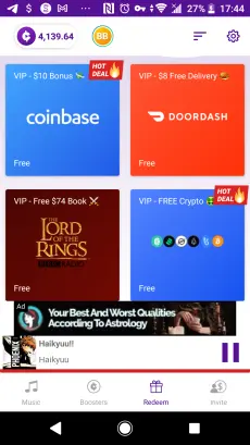 Rewards that Current offers