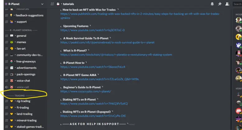 rPlanet discord training