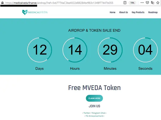Airdrop Token Sale – MedicalVEDA