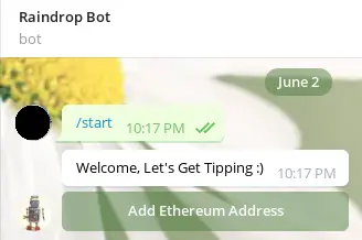 Raindrop BOT start command