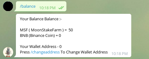 RaindropBOT balance command