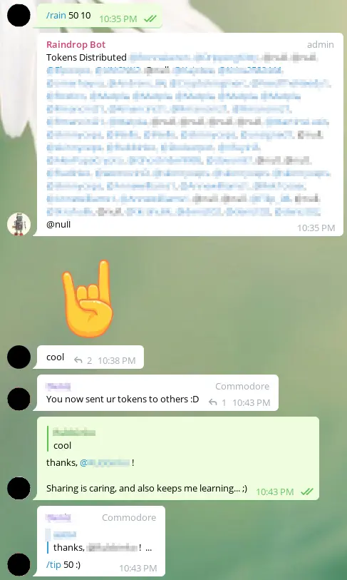 RaindropBOT rain command