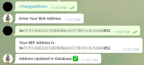 RaindropBOT changeadress command
