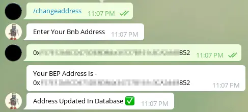 RaindropBOT changeadress command