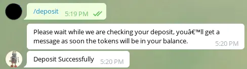 RaindropBOT deposit command