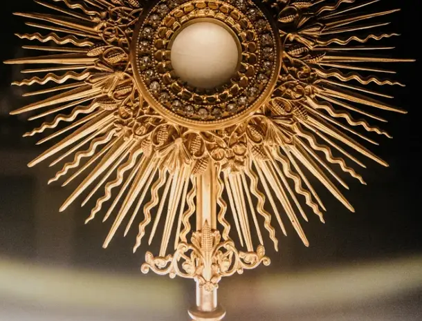 Religious object composed mostly of gold.