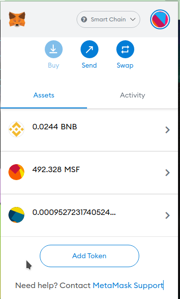MSF and LP tokens