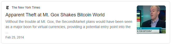 Mt. Gox shakes Bitcoin World - The New York Times