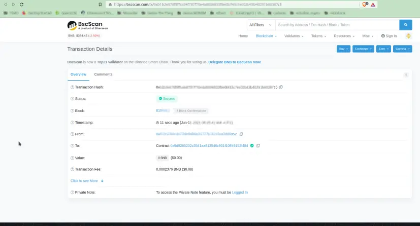 HolderAirdropClaim Transaction