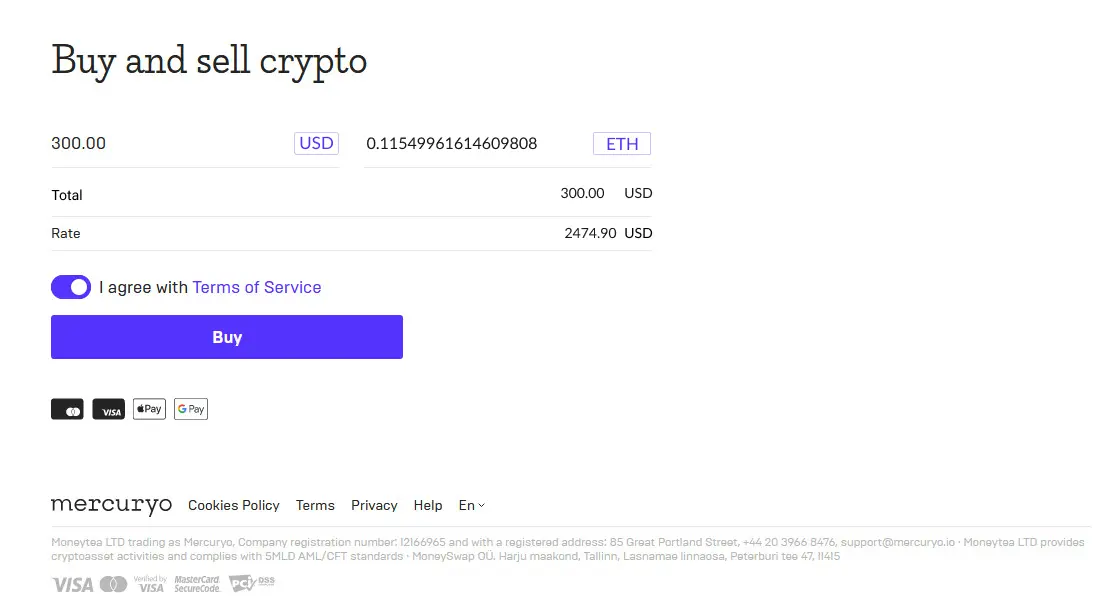 Buy Ethereum With Credit Card