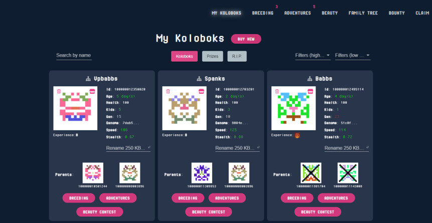 my koloboks page