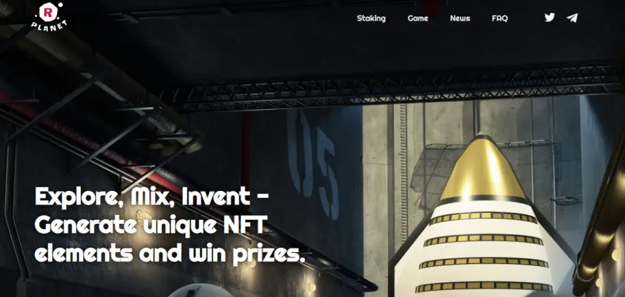 r-planet landing page