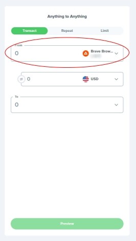 Uphold withdraw box