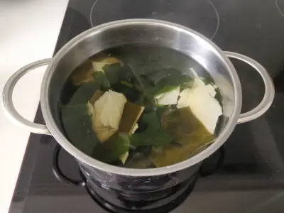 wakame yuba rehydrated