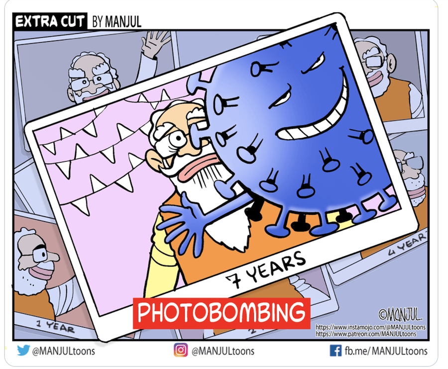 india, covid-19, politics, cartoon