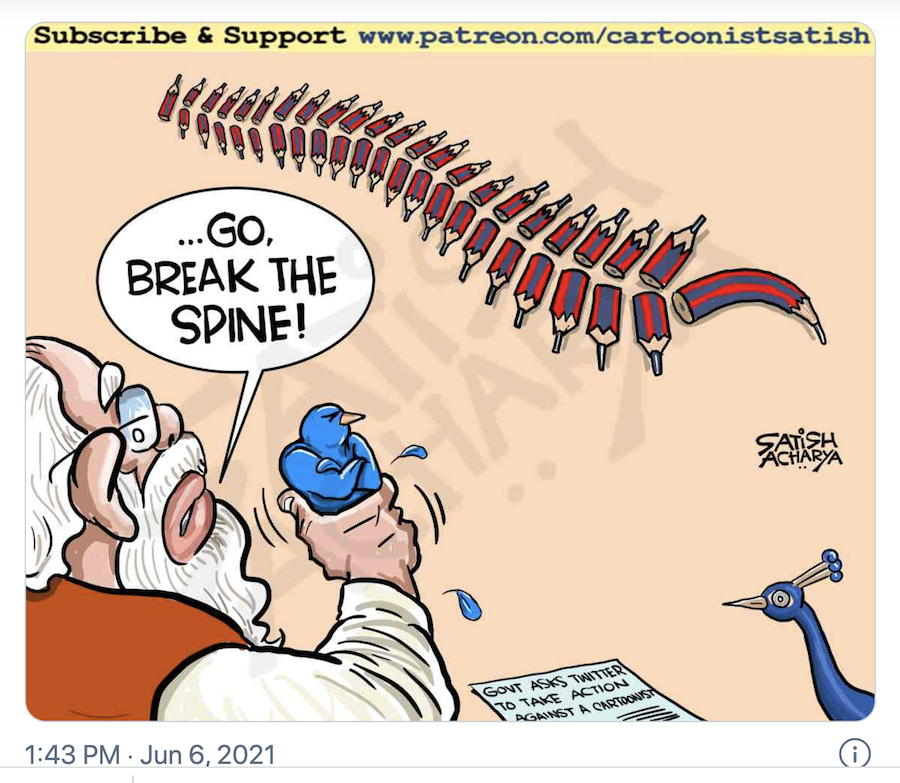 india, covid-19, politics, cartoon