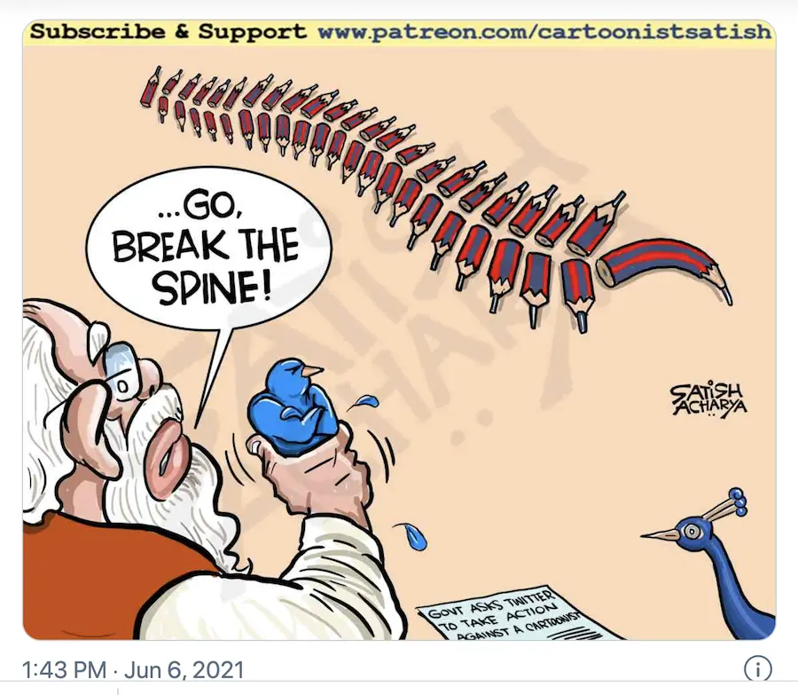 india, covid-19, politics, cartoon