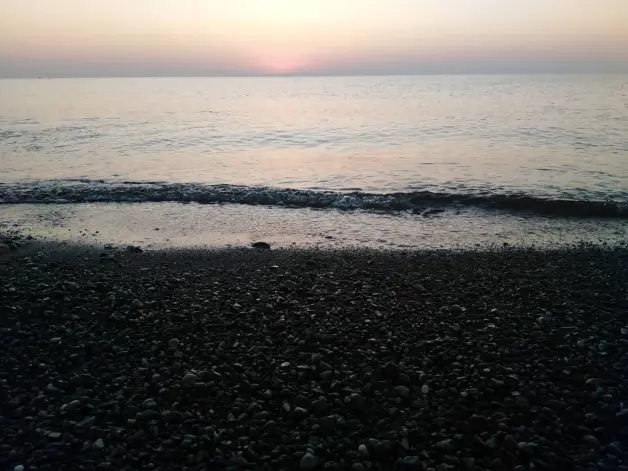 Sunrise, & The Fishing Boat Abandoned among Motionless Waters