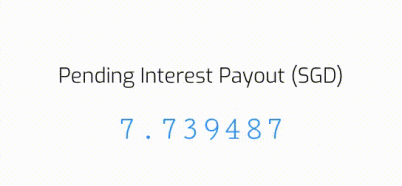 Money growing in real time