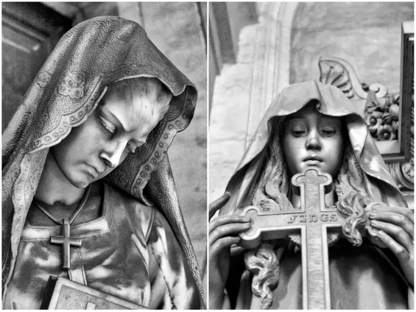 Famous sculptures in Staglieno