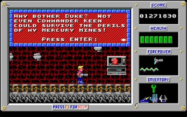 Duke Nukem meets Commander Keen's assassin: Dr. Proton