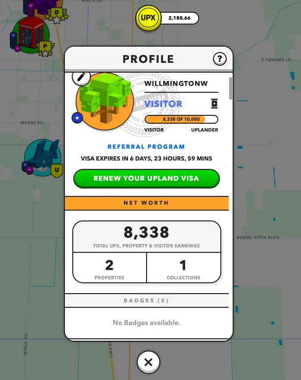 Renewing Upland 7 day Visa