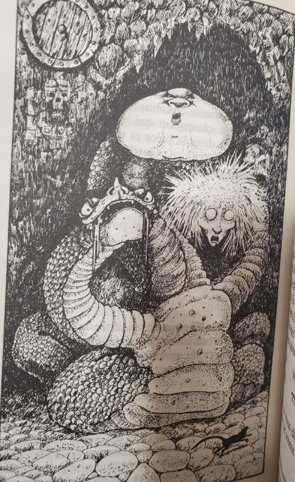 3 headed creature - Art by John Blanche