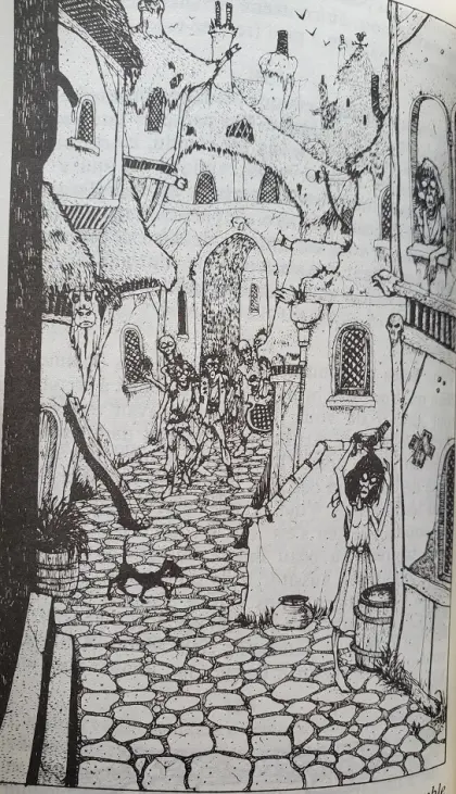 Kalkhabad city - Illustration by John Blanche