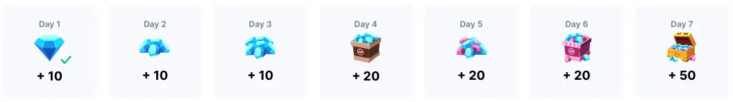 earn diamonds on a daily basis