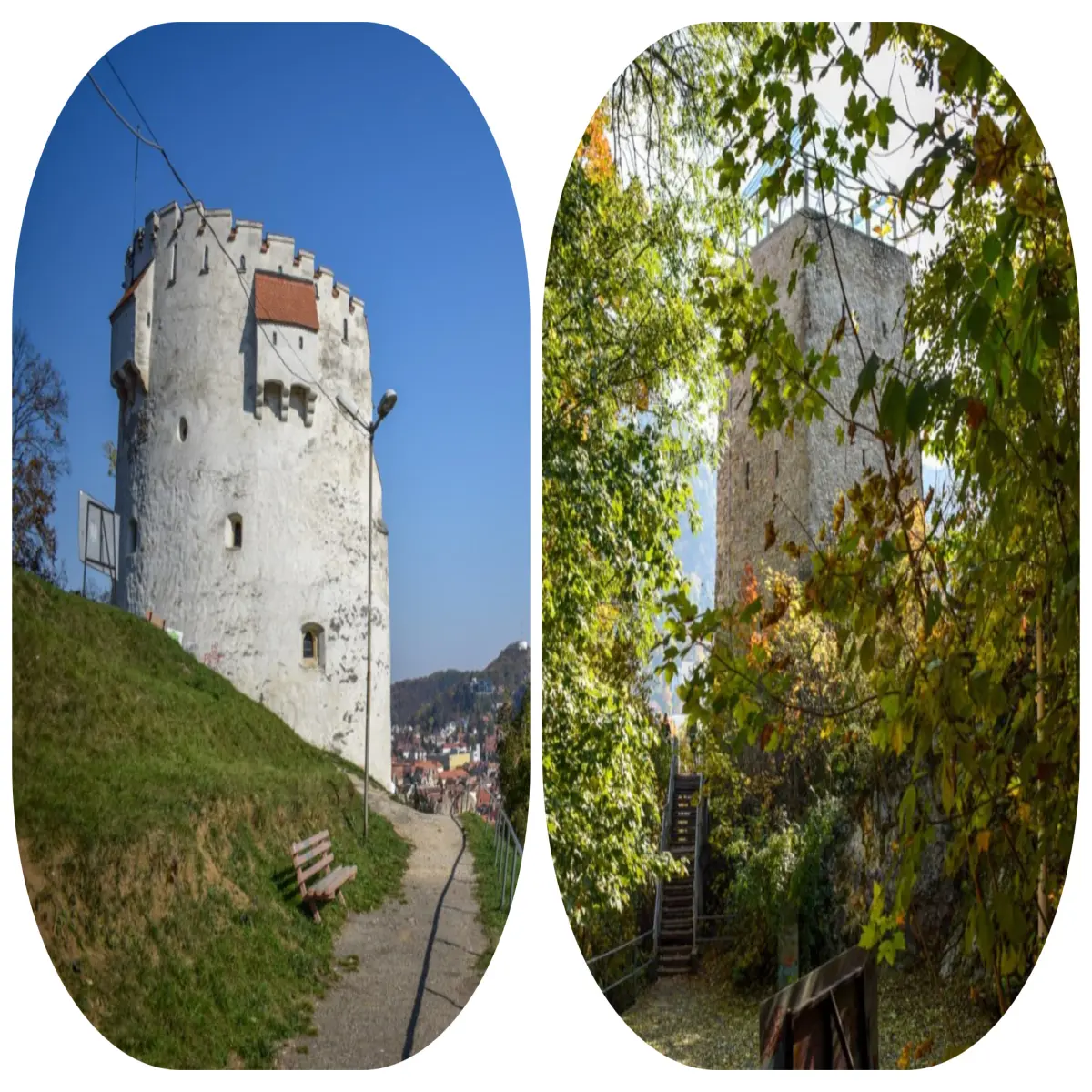 White Tower ( left ) & Black Tower ( right )