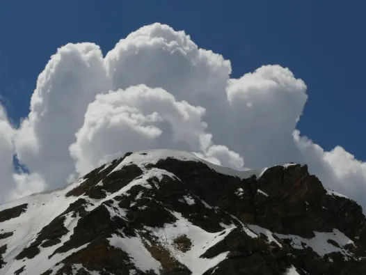Piz Mosch with clouds