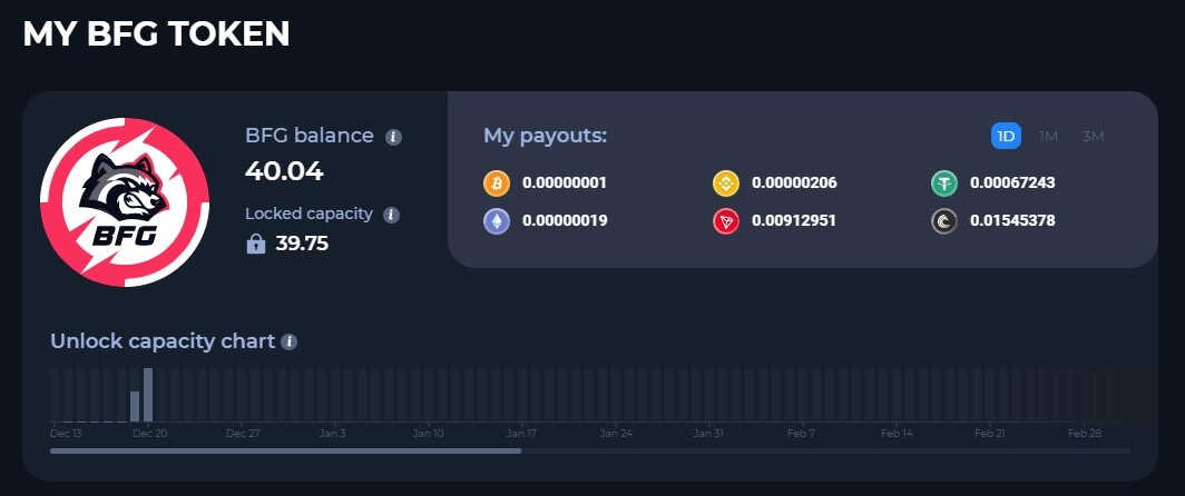 Coins they pay out in