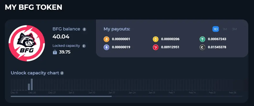 Coins they pay out in