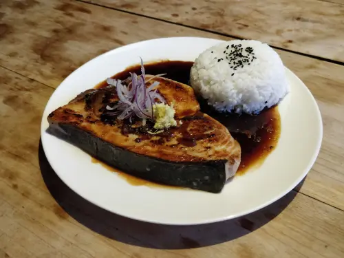 swordfish with teriyaki sauce