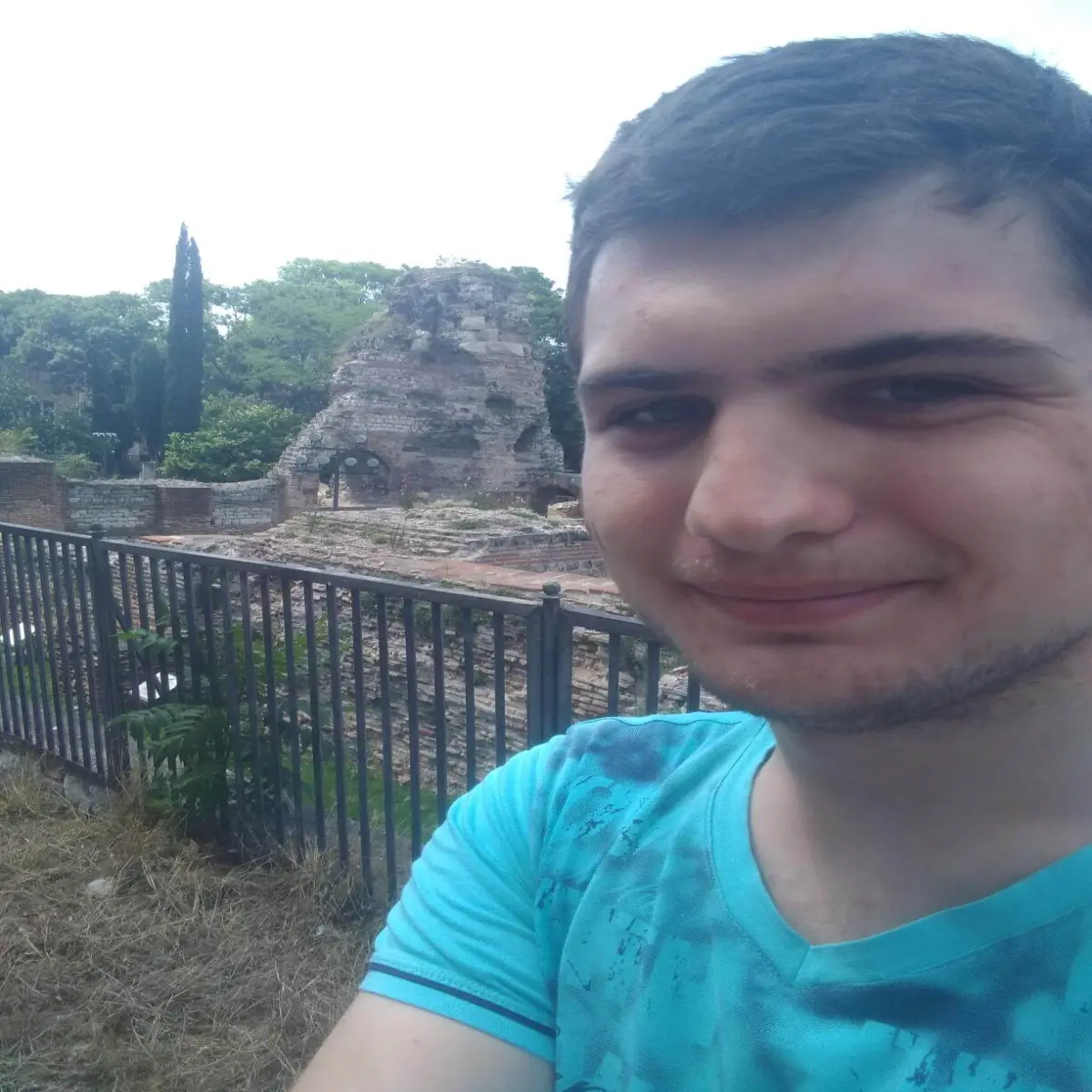 roman baths selfie