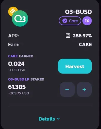PancakeSwap O3-BUSD