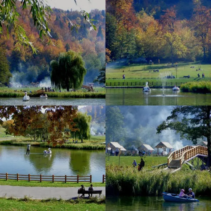 Collage of the lake