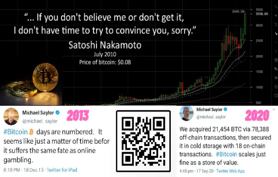 Mike Saylor Tweets and Quote From Satoshi Nakomoto