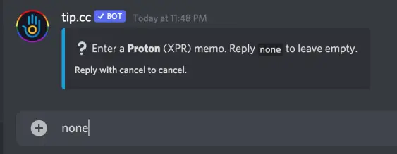 none memo